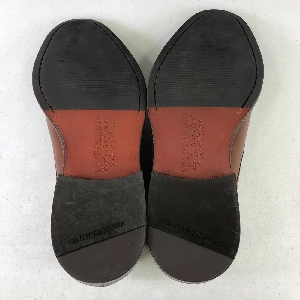 Vince Camuto Brown Leather Oxford Dress Shoes